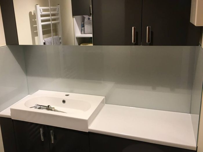 Coloured Glass Bathroom Splashbacks Bathrrom sink splashbacks