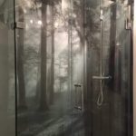 Dawn Forest Image Bathroom Glass Splashbacks