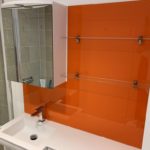 Coloured Glass Splashbacks for bathrooms & kitchens